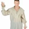 Mens Ecru Pirate Shirt