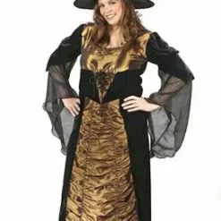 Miss Coffin Witch Adult Plus Costume