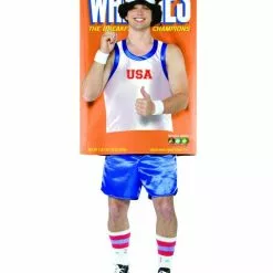 Champion On The Wheaties Box Costume For Adults