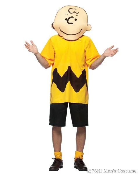 Peanuts Charlie Brown Mens Costume 1 Peanuts Charlie Brown Mens Costume