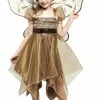 Metallic Copper Fairy Child Costume Medium