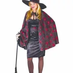 Witch Glitter Chip Orange Adult Costume