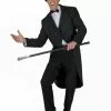 Adult Black Tailcoat Circus Costume