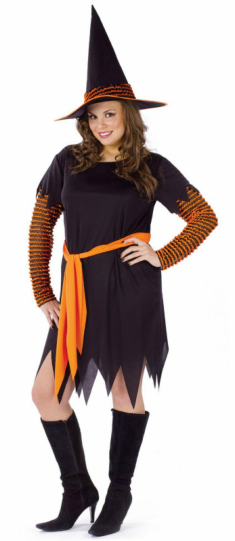 Pumpkin Patch Witch Adult Plus Costume 1 Pumpkin Patch Witch Adult Plus Costume