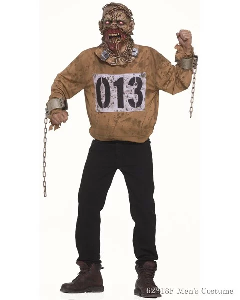 Mens Chain Gang Mask And Costume 1 Mens Chain Gang Mask And Costume