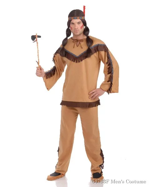 Mens Native American Brave Costume 1 Mens Native American Brave Costume