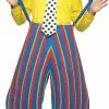 Stripey The Clown Adult Circus Costume