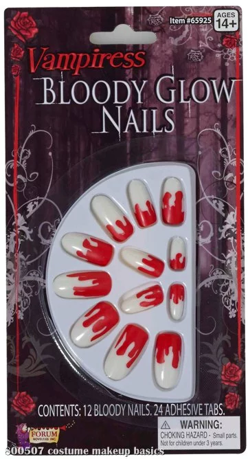 Bloody Glo Nails Adult 1 Bloody Glo Nails Adult