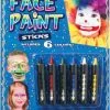 Face Paint Sticks Pack Of 6