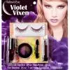 Hallow's Eve Violet Vixen Makeup And False Eyelashes Kit Adult