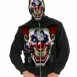 Hi Ya Roy Evil Clown Skull Hoodie