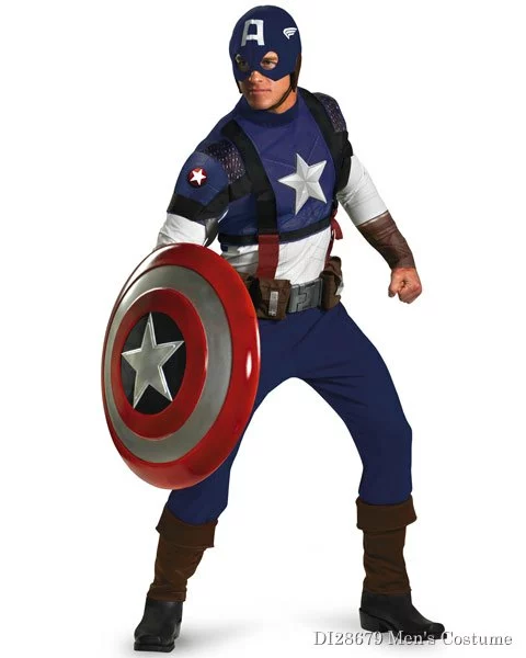 Prestige Captain America Movie Mens Costume 1 Prestige Captain America Movie Mens Costume