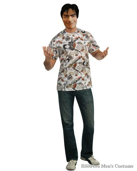 Charlie Sheen Mens Costume Kit 1 Charlie Sheen Mens Costume Kit