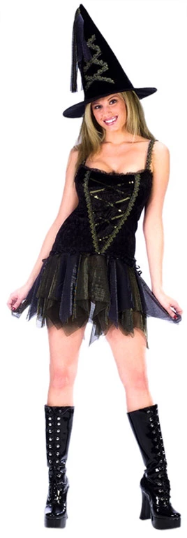 Sexy Flirty Witch Costume 1 Sexy Flirty Witch Costume