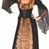 Taffeta Coffin Witch Adult Costume
