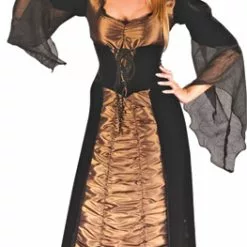 Taffeta Coffin Witch Adult Costume