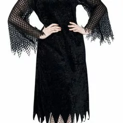 Vamp Robe With Mesh Sleeve Plus Size Costume 2XL